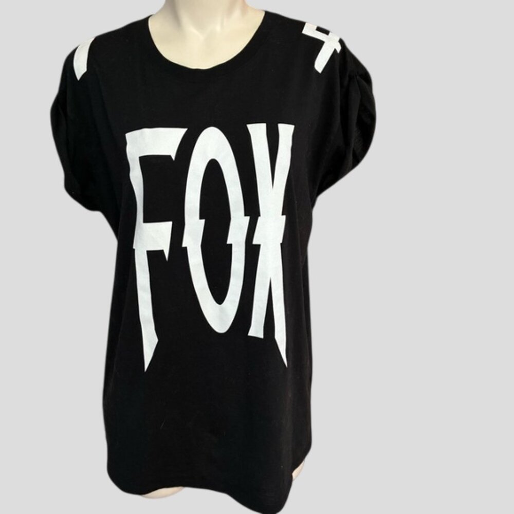 Fox Racing Women's T-Shirt Rolled Sleeves Size Medium